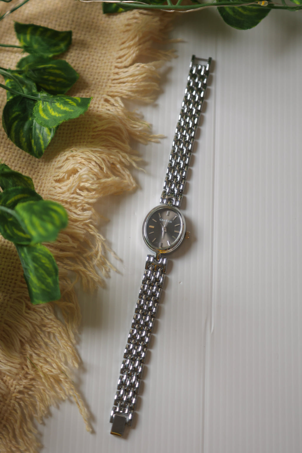 Cartier Mini Silver Black Dial