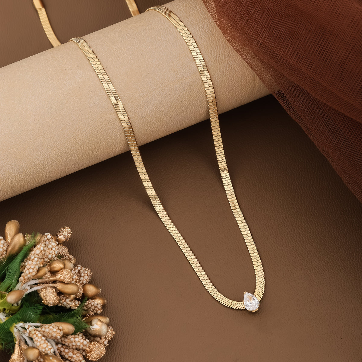 Mini Pear Snake Necklace