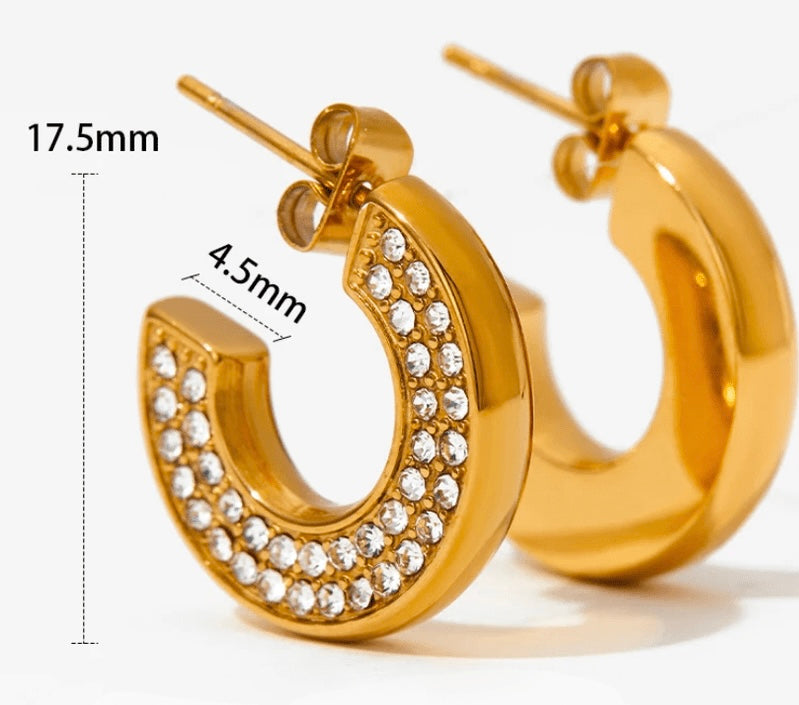 Glint Mini CZ Hoop