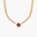Ruby Curb Necklace